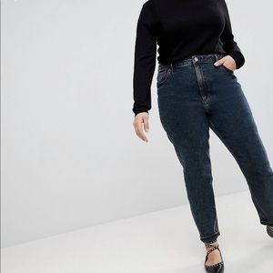 ASOS DARK WASH MOM JEANS BRAND NEW